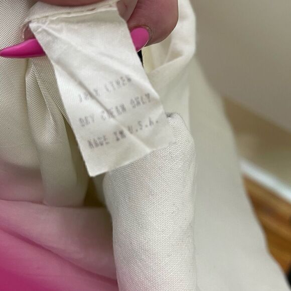 Yasaman Vintage Notched Collar Linen Midi Dress 12 - Picture 4 of 5